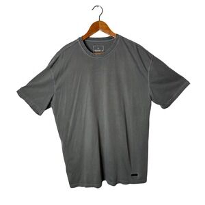 YoungLA Distressed Grey Short Sleeve Shirt Men Size XL MMXIV Streetwear Gym